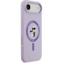 Karl Lagerfeld Karl and Choupette szilikon tok MagSafe-fel iPhone Air készülékhez - lila