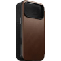 Nomad Modern Leather Folio flip tok MagSafe funkcióval iPhone 17 Pro Max készülékhez - barna