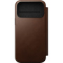Nomad Modern Leather Folio flip tok MagSafe funkcióval iPhone 17 Pro Max készülékhez - barna