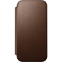 Nomad Modern Leather Folio flip tok MagSafe funkcióval iPhone 17 Pro Max készülékhez - barna