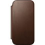 Nomad Modern Leather Folio flip tok MagSafe-fel iPhone 17-hez - barna