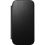 Nomad Modern Leather Folio flip tok MagSafe-fel iPhone 17-hez - fekete