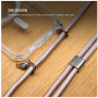 FIXED MagPure Neck átlátszó tok zsinórral és MagSafe funkcióval iPhone 17 Pro Max készülékhez - rózsaszín