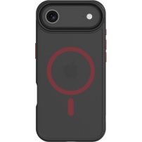 Tactical Hyperstealth 2.0 átlátszó tok piros MagSafe-fel iPhone Air készülékhez - fekete