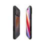 Spigen Ultra Hybrid matt átlátszó narancssárga MagSafe tok iPhone 17 Pro Max készülékhez - fekete