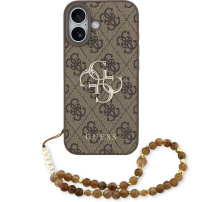 Guess 4G Metal Logo Strap tok iPhone 17-hez - barna