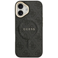 Guess 4G Gold Frame tok MagSafe funkcióval iPhone 17-hez - szürke
