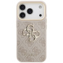 Guess 4G Metal Logo Gold Frame iPhone 17 Pro Max tok - rózsaszín