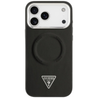 Guess Triangle Logo MagSafe kompatibilis tok iPhone 17 Pro Max készülékhez - fekete