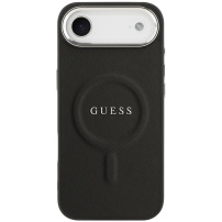 Guess Saffiano tok MagSafe funkcióval iPhone Air készülékhez - fekete