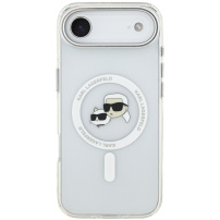 Karl Lagerfeld IML K&CH Heads Metal Frame tok MagSafe-fel iPhone Air készülékhez - átlátszó