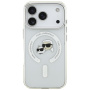 Karl Lagerfeld IML K&CH Heads Metal Frame tok MagSafe-fel iPhone 17 Pro Max készülékhez - átlátszó
