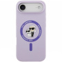 Karl Lagerfeld Karl and Choupette szilikon tok MagSafe-fel iPhone Air készülékhez - lila