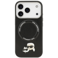 Karl Lagerfeld Karl and Choupette Heads Pins tok MagSafe-fel iPhone 17 Pro - fekete