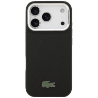 Lacoste Iconic Petit Pique Camera Stand MagSafe-kompatibilis iPhone 17 Pro tok - fekete