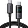 JOYROOM S-A16 Pro fonott töltő- és adatkábel - USB-C - USB-C - 1,2 m - fekete