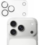 Rurihai edzett üveg iPhone 17 Pro Max hátsó kamera lencséinek védelmére - fekete