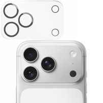 Rurihai edzett üveg iPhone 17 Pro Max hátsó kamera lencséinek védelmére - fekete