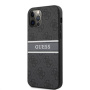 Guess 4G Printed Stripe tok - iPhone 12 Pro Max - szürke