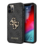 Guess 4G Metal Logo tok - iPhone 12 / 12 Pro - szürke