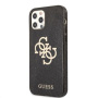 Guess Big 4G Full Glitter tok - iPhone 12 Pro Max - fekete