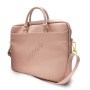 Guess Saffiano Vintage Script táska - MacBook 16"-ig - rózsaszín-arany