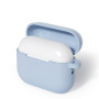Védő szilikon tok karabinerrel AirPods Pro 3-hoz - kék