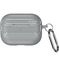 Karbonszálas mintázatú tok AirPods Pro 3-hoz - szürke