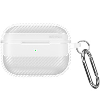 Karbonszálas mintázatú tok AirPods Pro 3-hoz - fehér