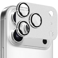 NORTHJO edzett üveg fémkerettel a kamera lencséinek védelmére iPhone 17 Pro készülékhez - ezüst