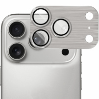 ENKAY edzett üveg csiszolt kerettel a kamera lencséinek védelmére iPhone 17 Pro Max készülékhez - szürke