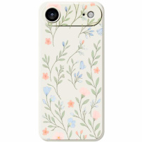 Virágmintás védőtok iPhone Air készülékhez - bézs