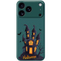 Halloween mintás védőtok iPhone 17 Pro készülékhez - petróleum