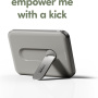 PanzerGlass empower Qi2 vezeték nélküli MagSafe powerbank állvánnyal és USB-C porttal - 5 000 mAh - szürke