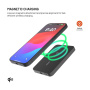 FIXED MagZen 5 Crystal Qi2 vezeték nélküli MagSafe powerbank USB-C porttal - 5 000 mAh - fekete