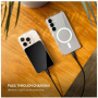 FIXED MagZen 5 Crystal Qi2 vezeték nélküli MagSafe powerbank USB-C porttal - 5 000 mAh - fekete