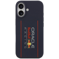 Oracle Red Bull Racing Vertical Logo szilikon tok MagSafe-fel iPhone 17-hez - sötétkék