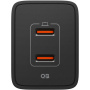 Spigen Essential töltő adapter 2x USB-C porttal - 47W - fekete