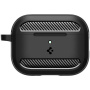 Spigen Rugged Armor strapabíró tok karabinerrel AirPods Pro 3-hoz - fekete