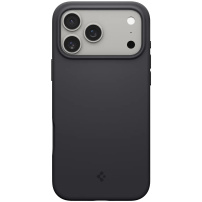 Spigen Silicone Fit szilikon tok MagSafe-fel az iPhone 17 Pro Max-hez - fekete