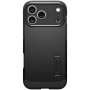 Spigen Tough Armor T strapabíró tok állvánnyal és MagSafe funkcióval iPhone 17 Pro Max készülékhez - fekete