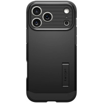 Spigen Tough Armor T strapabíró tok állvánnyal és MagSafe funkcióval iPhone 17 Pro Max készülékhez - fekete