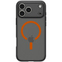Spigen Ultra Hybrid matt átlátszó narancssárga MagSafe tok iPhone 17 Pro Max készülékhez - fekete