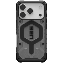 UAG Pathfinder Clear extrém strapabíró tok MagSafe-fel iPhone 17 Pro készülékhez - füstös