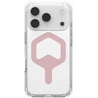 UAG Plyo rendkívül strapabíró, átlátszó, rózsaszín MagSafe-fel szerelt tok iPhone 17 Pro készülékhez - átlátszó