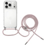 FIXED MagPure Neck átlátszó tok zsinórral és MagSafe funkcióval iPhone 17 Pro Max készülékhez - rózsaszín