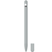 3 az 1-ben szilikon tok két hegyvédővel - Apple Pencil 1. generáció - szürke
