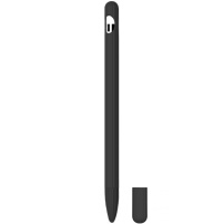 3 az 1-ben szilikon tok két hegyvédővel - Apple Pencil 1. generáció - fekete