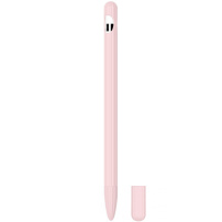 3 az 1-ben szilikon tok két hegyvédővel - Apple Pencil 1. generáció - rózsaszín