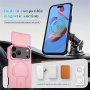 Tok csúsztatható kameravédővel, kihajtható Állvány funkcióval és MagSafe támogatással iPhone 17 Pro / 18 Pro készülékhez - rózsaszín